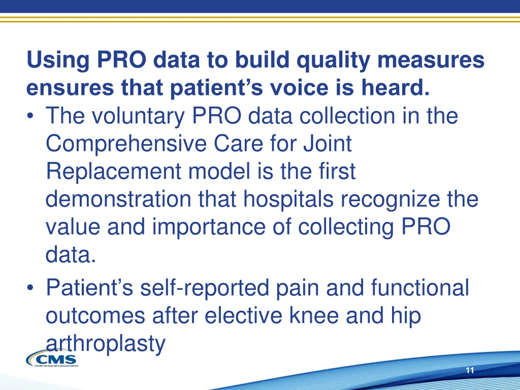 using pro data to build quality measures ensures