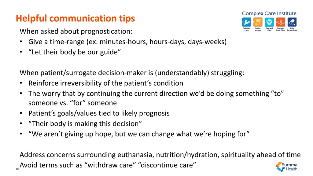 helpful communication tips when asked about