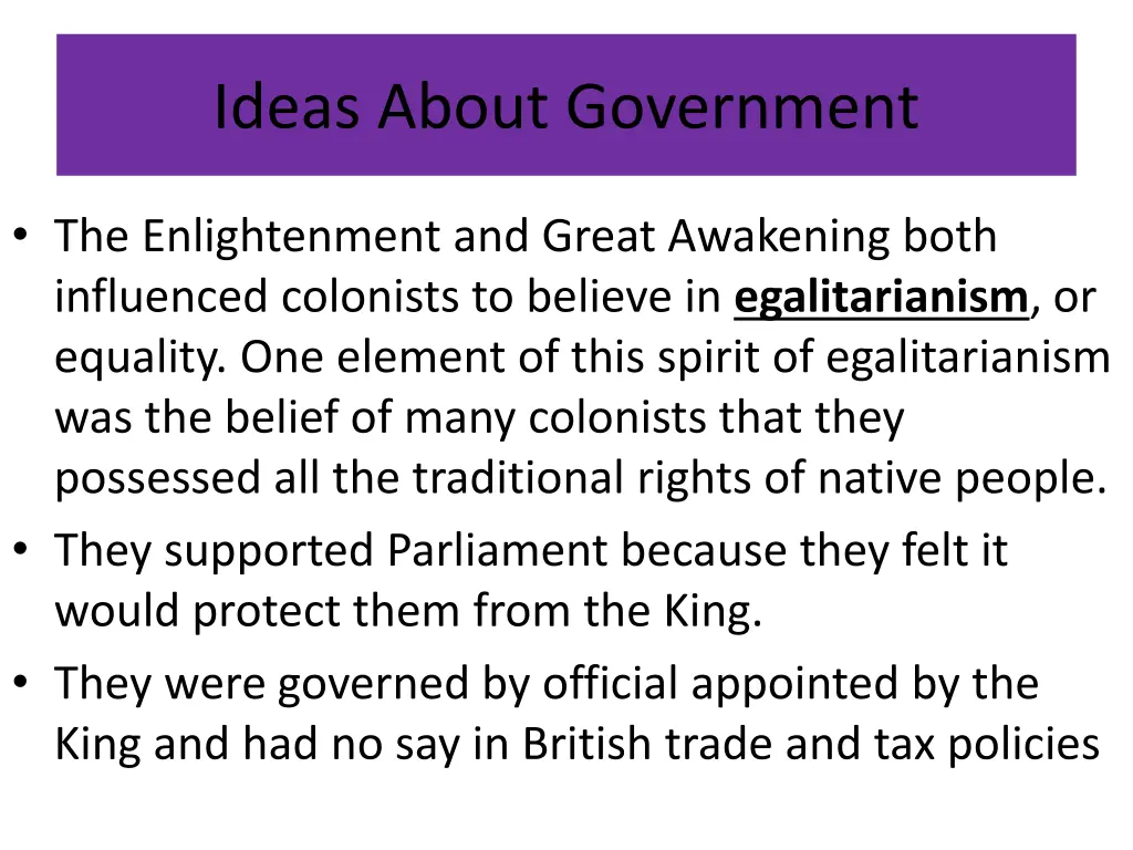 ideas about government