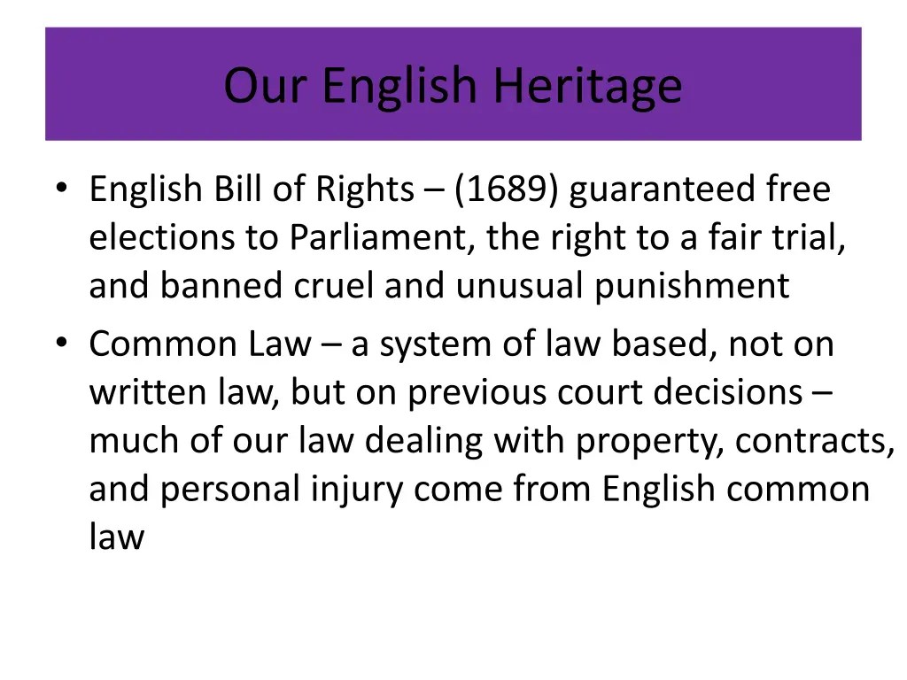 our english heritage 5