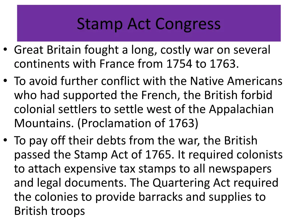 stamp act congress