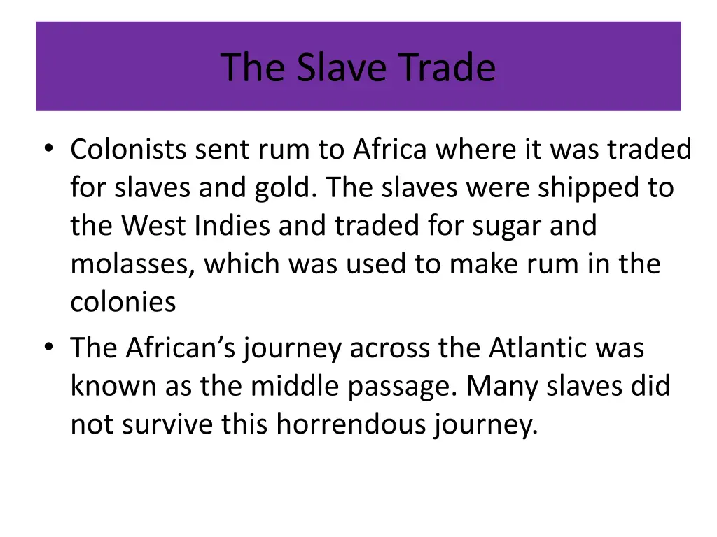 the slave trade 1