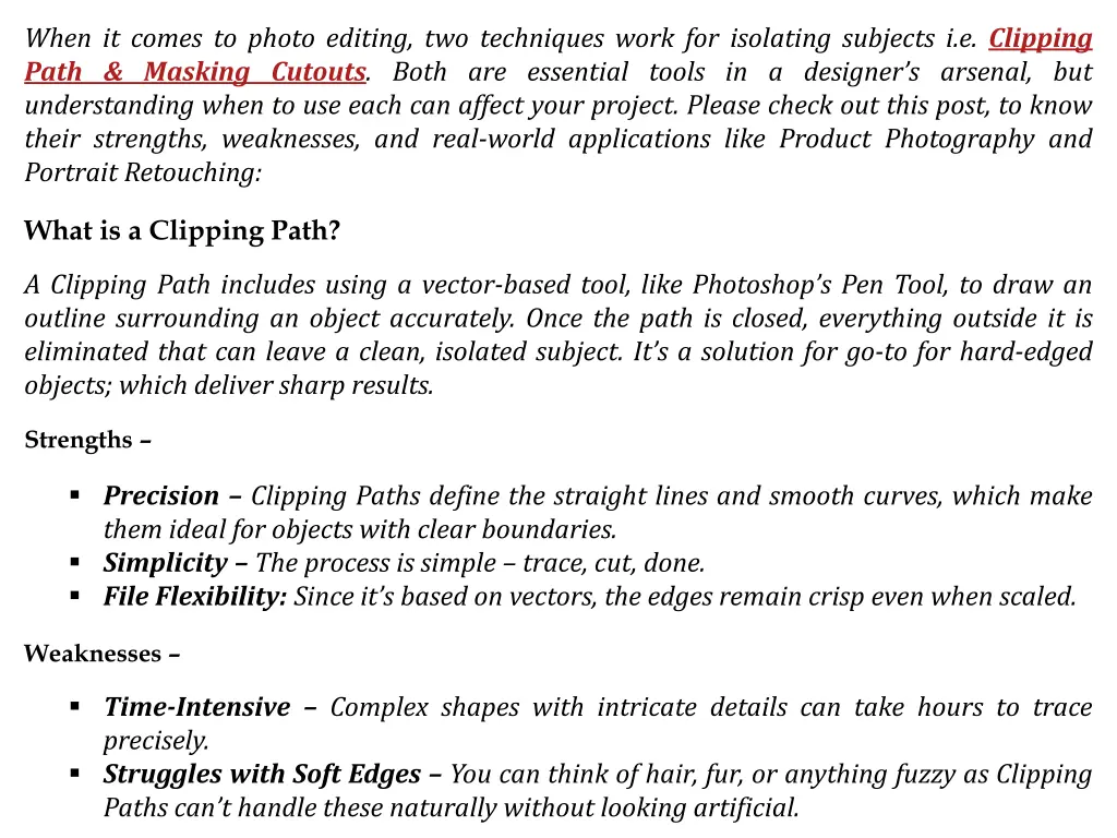 when it comes to photo editing two techniques