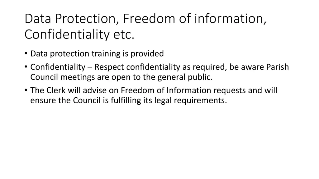 data protection freedom of information