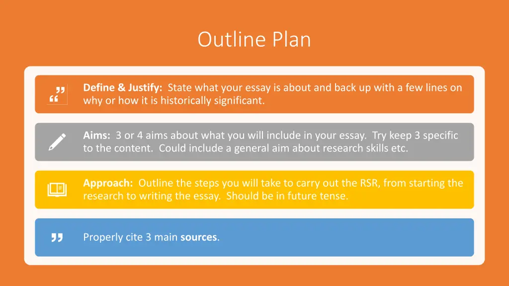 outline plan