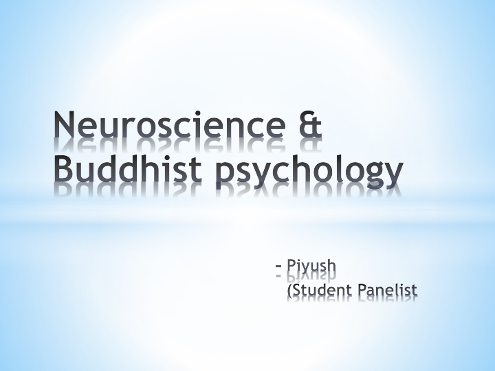 neuroscience buddhist psychology