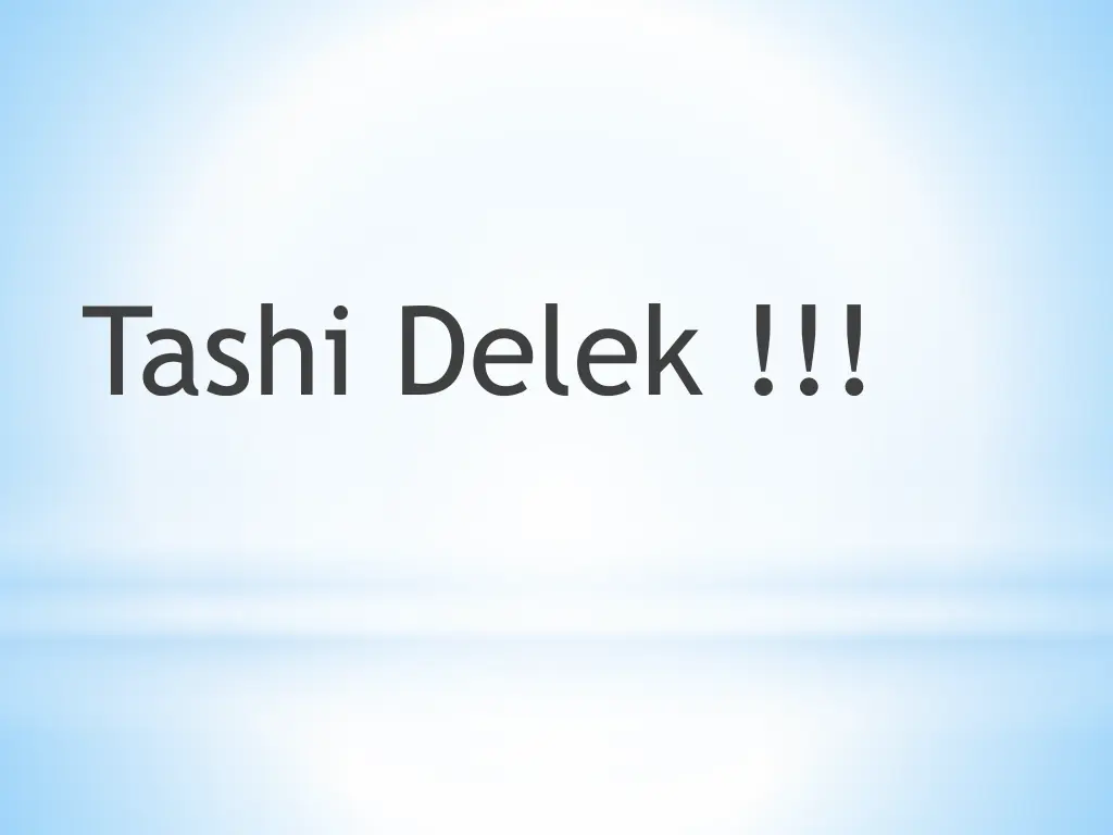 tashi delek