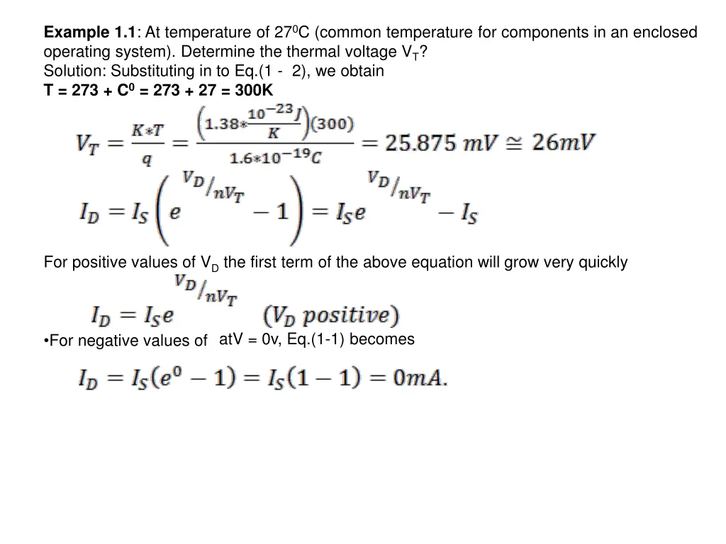 example 1 1 at temperature of 27 0 c common