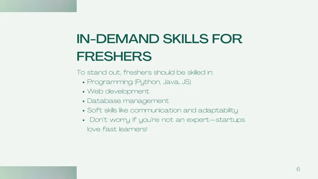 in demand skills for freshers
