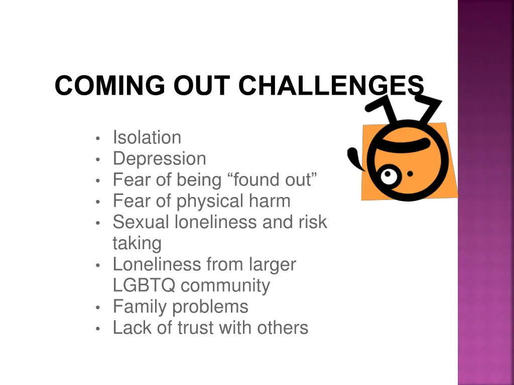 coming out challenges