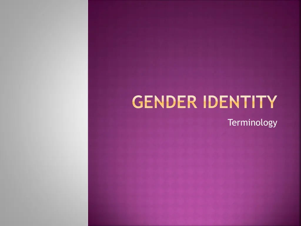 gender identity