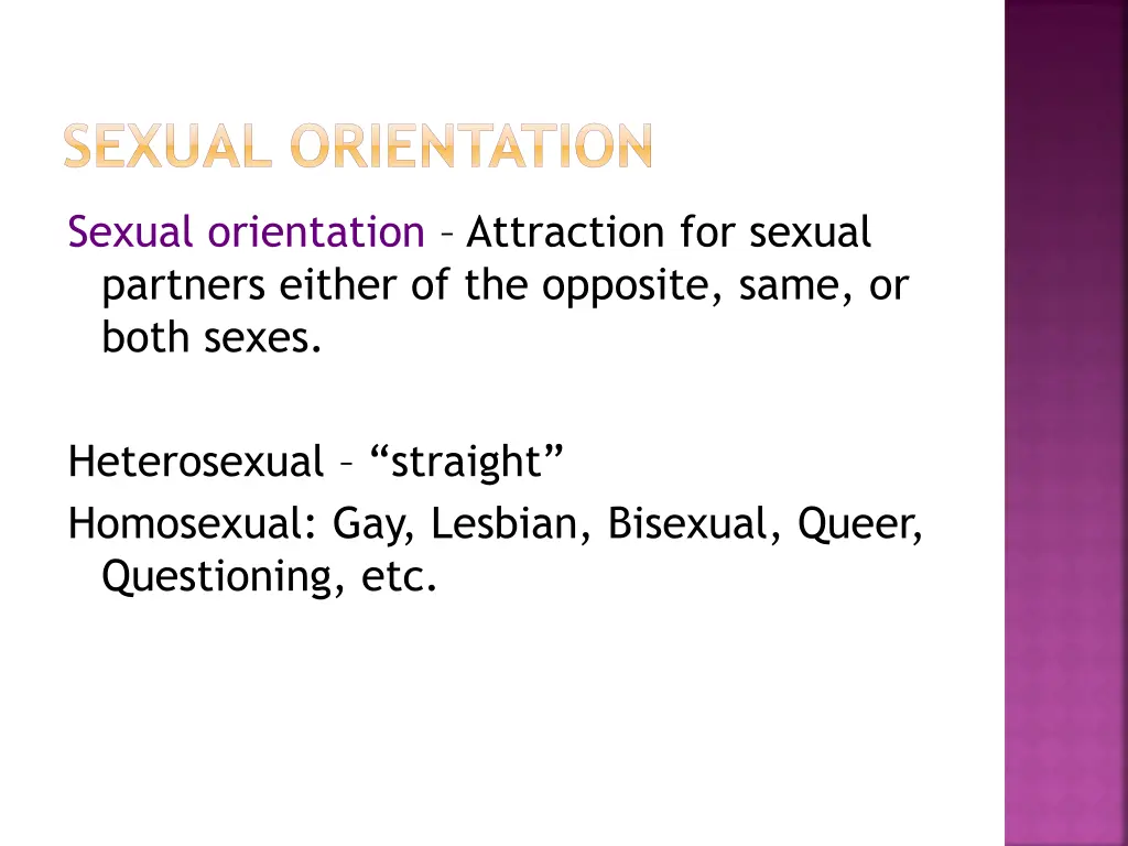 sexual orientation