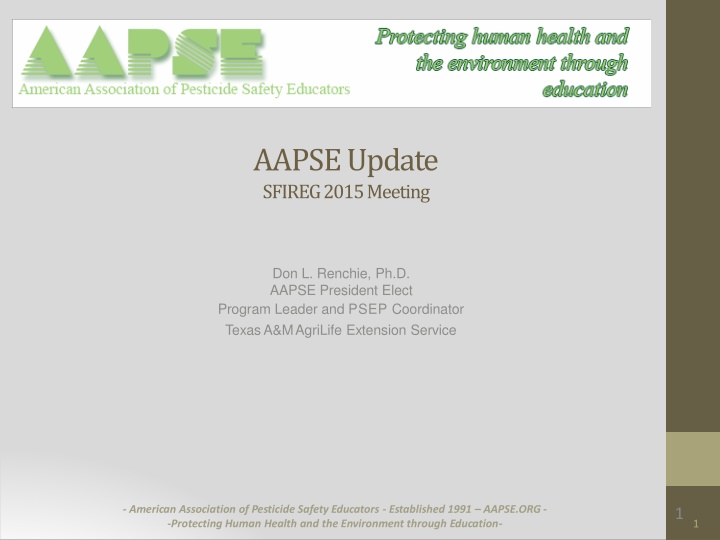 aapseupdate sfireg 2015meeting