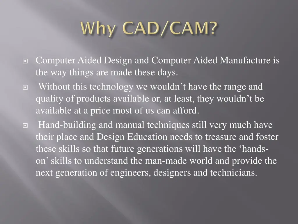 computer aided design and computer aided