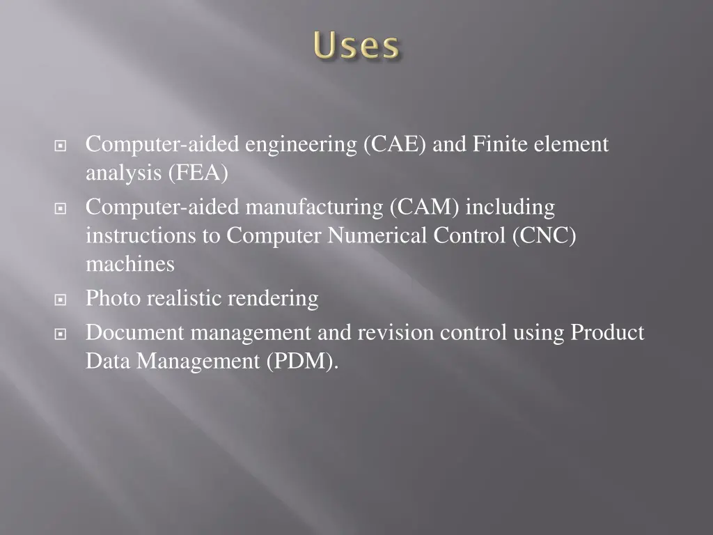 computer aided engineering cae and finite element