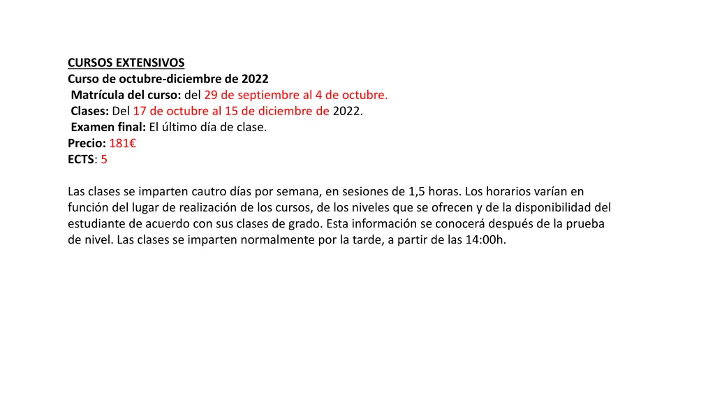 cursos extensivos curso de octubre diciembre