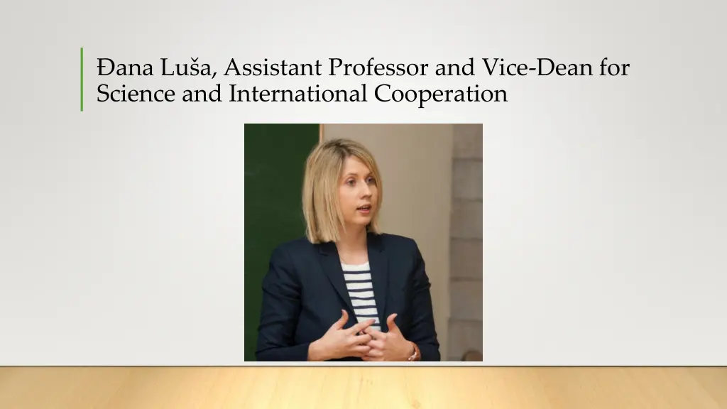 ana lu a assistant professor and vice dean