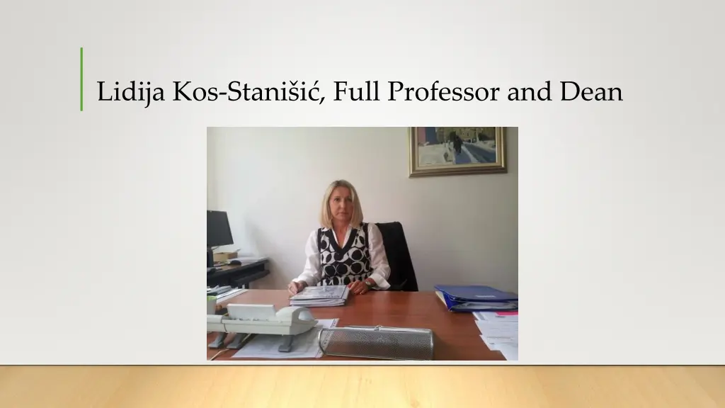 lidija kos stani i full professor and dean