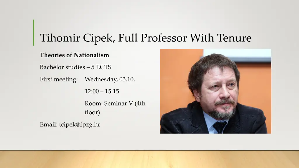 tihomir cipek full professor with tenure