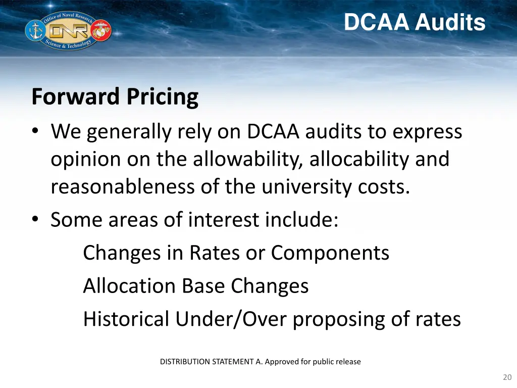 dcaa audits 1