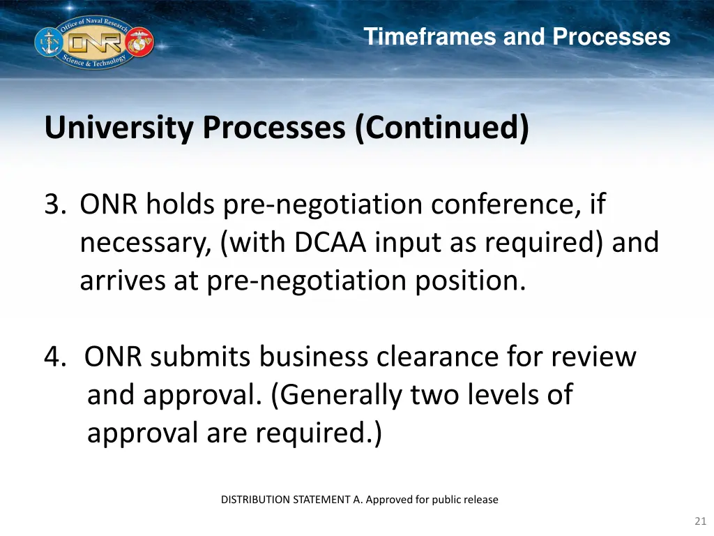 timeframes and processes 5