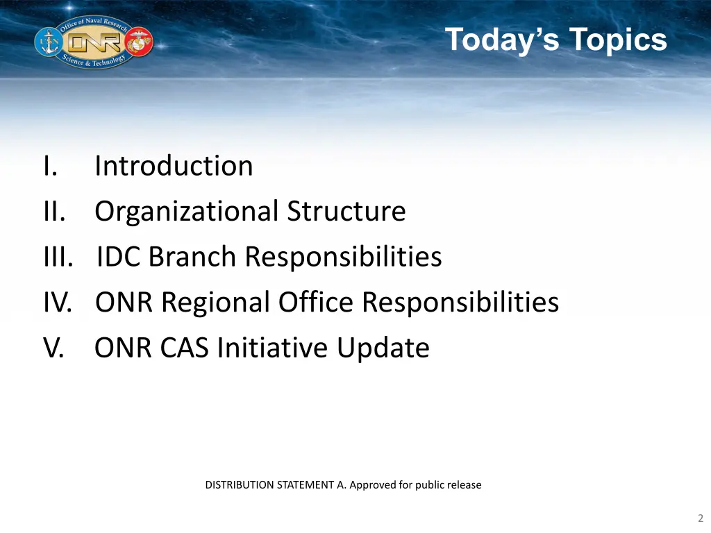 today s topics