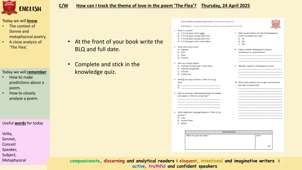 c w how can i track the theme of love in the poem