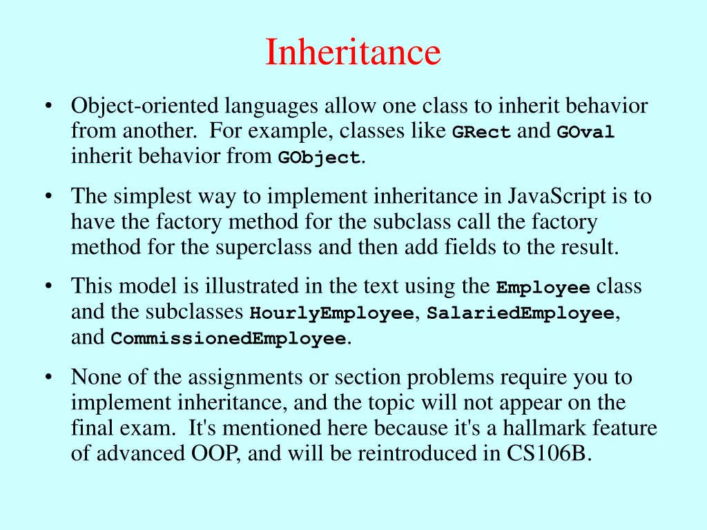 inheritance