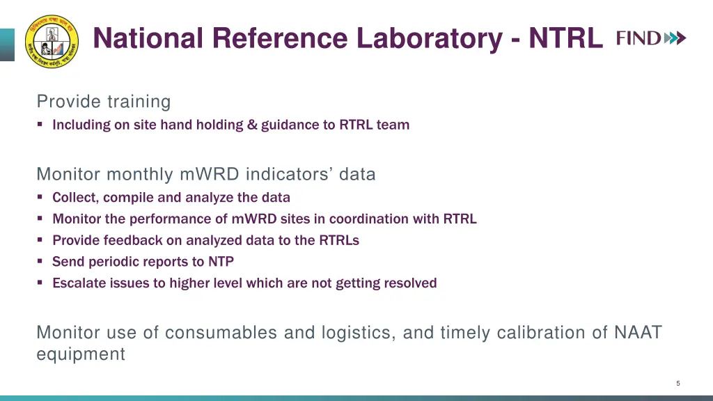 national reference laboratory ntrl