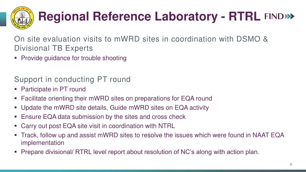 regional reference laboratory rtrl 1