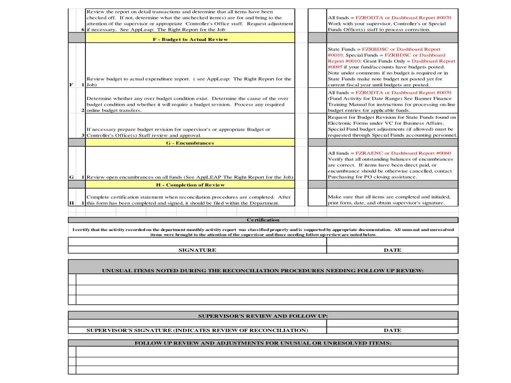 review the report on detail transactions