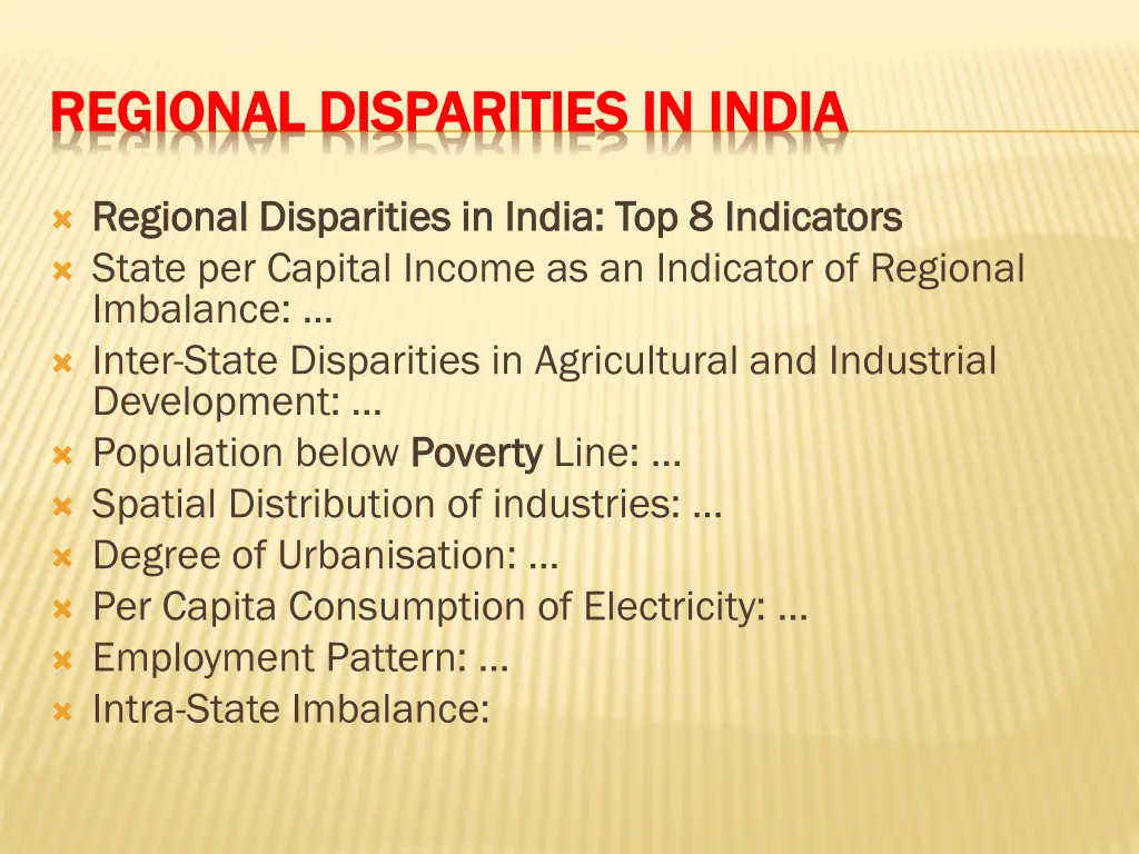 regional disparities in india regional