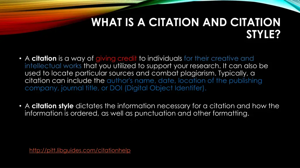 what is a citation and citation