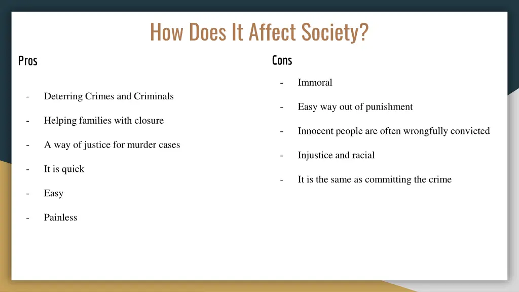 how does it affect society