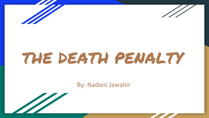 the death penalty