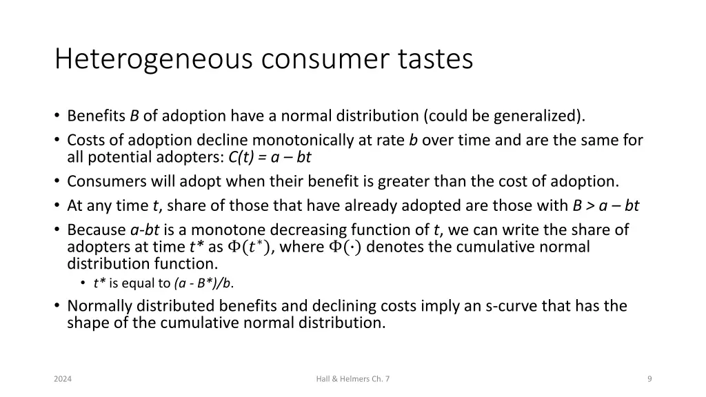 heterogeneous consumer tastes