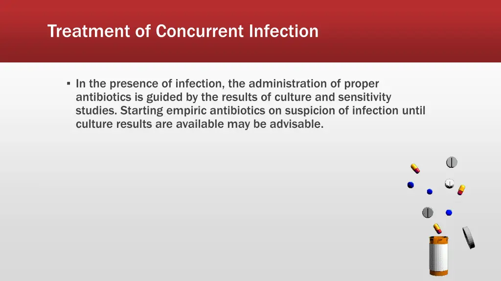 treatment of concurrent infection