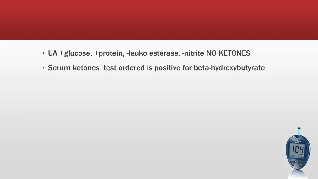 ua glucose protein leuko esterase nitrite