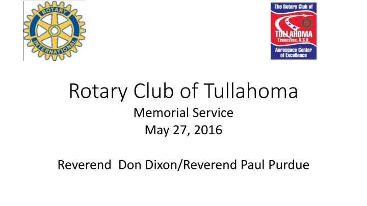 rotary club of tullahoma memorial service