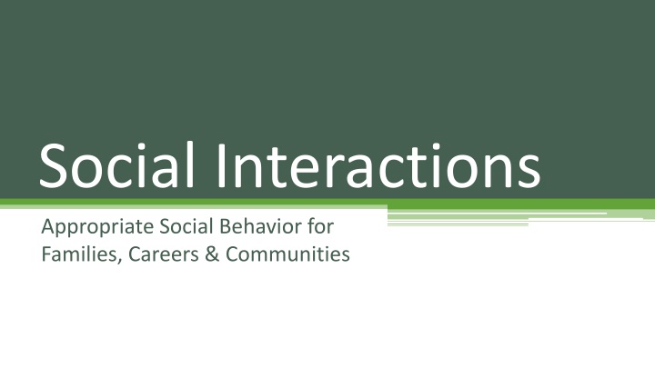 social interactions