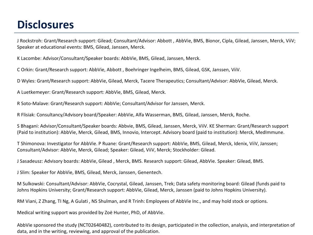 disclosures