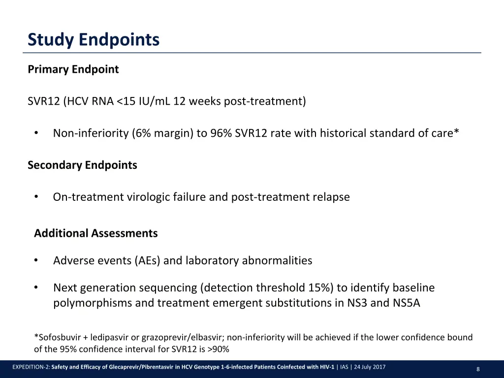 study endpoints