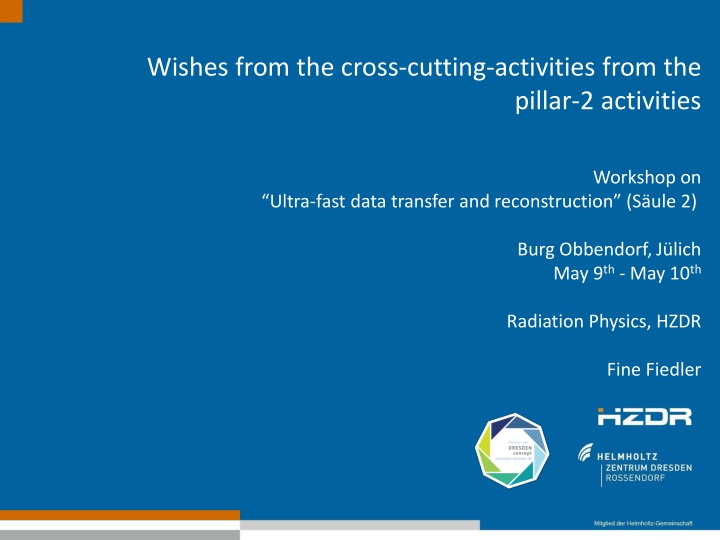 wishes from the cross cutting activities from the
