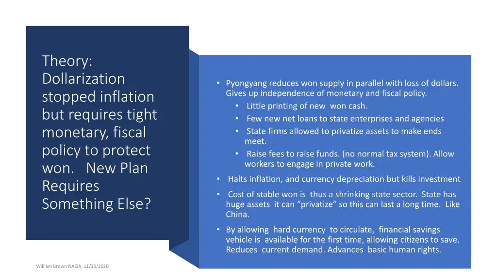 theory dollarization stopped inflation