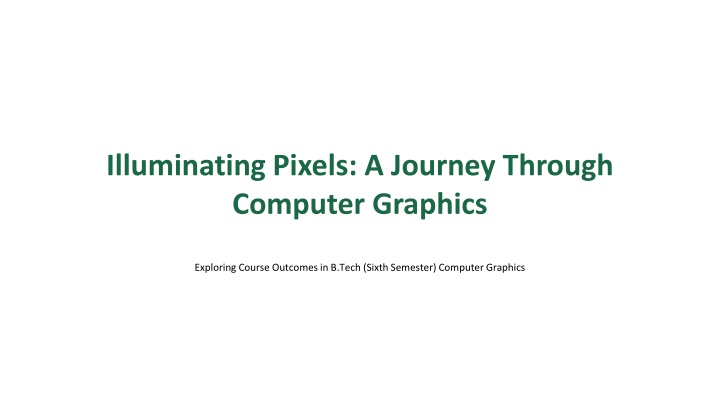 illuminating pixels a journey through computer