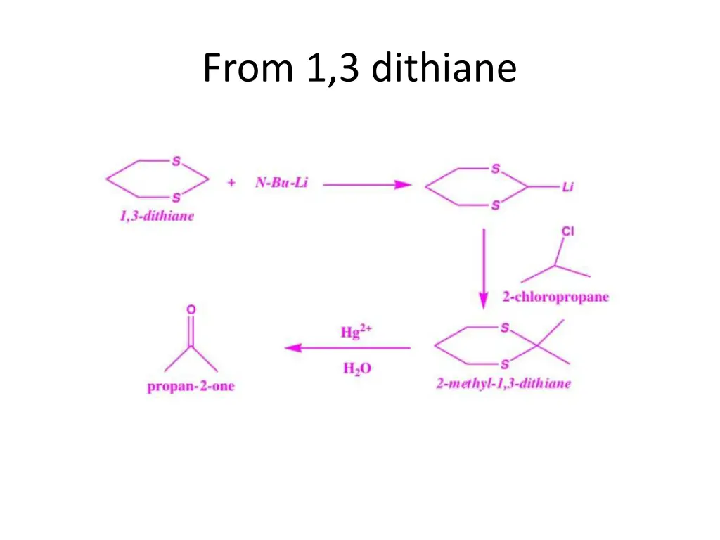 from 1 3 dithiane