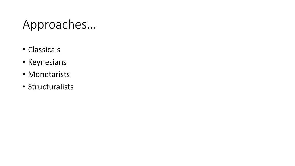 approaches