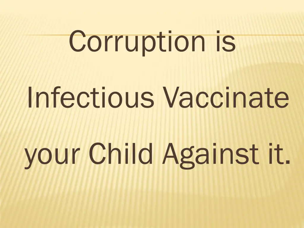 corruption is