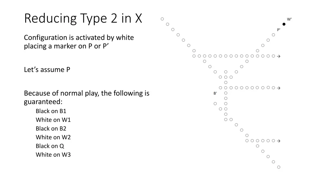 reducing type 2 in x 1