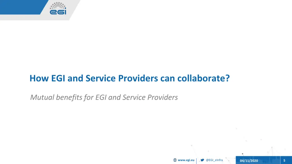 how egi and service providers can collaborate